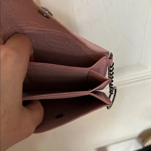 Pink Leather Card Holder - Picture 3 of 5